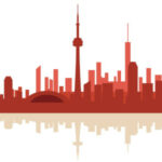 Toronto Skyline Red
